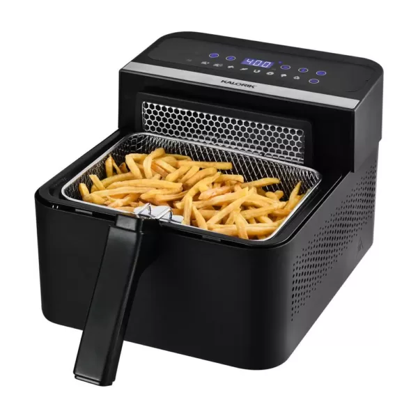 KALORIK 3.5 Qt. Black 2-in-1 Digital Deep and Air Fryer