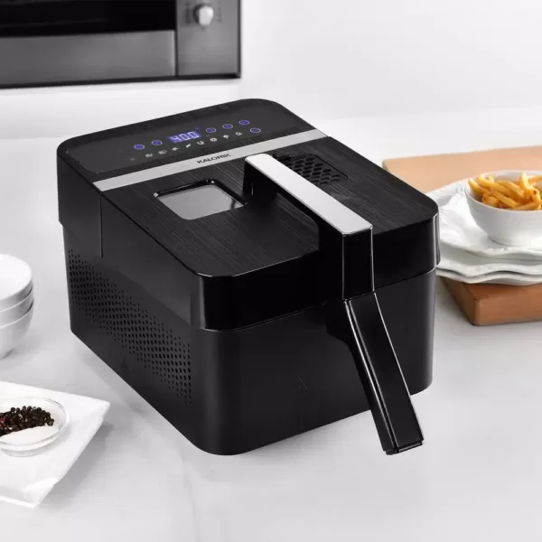 KALORIK 3.5 Qt. Black 2-in-1 Digital Deep and Air Fryer