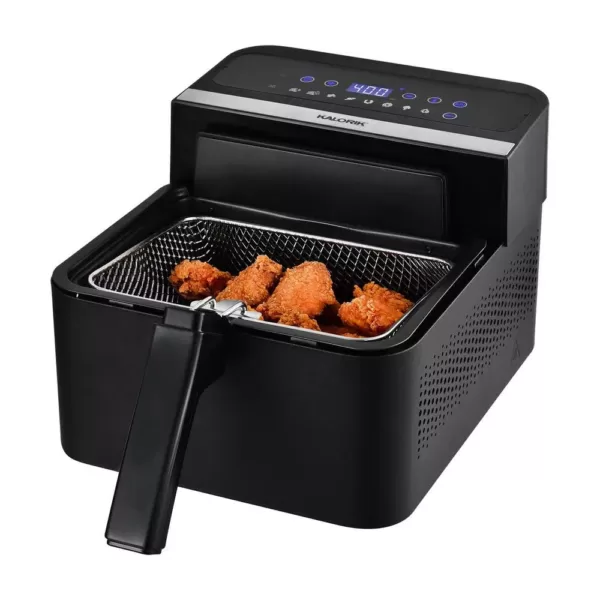 KALORIK 3.5 Qt. Black 2-in-1 Digital Deep and Air Fryer