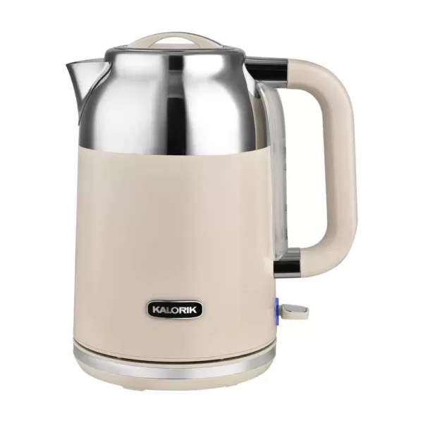 KALORIK Retro 7-Cup Cream Cordless Electric Kettle