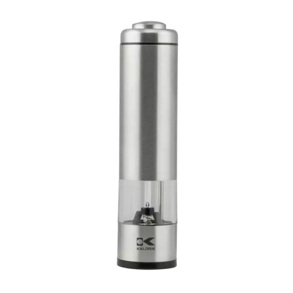 KALORIK Stainless Steel Electric Salt and Pepper Grinder Set